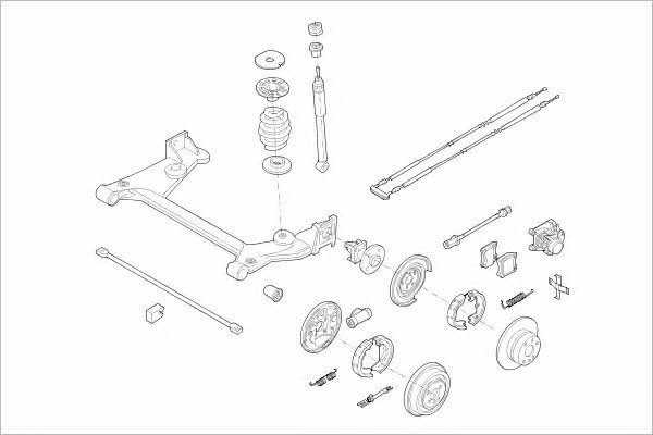 Delphi OPEL-03869-R Wheel suspension OPEL03869R OPEL03869R Delphi Wheel suspension
