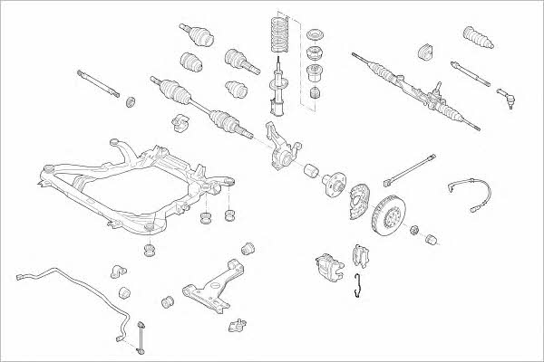 OPEL05121F Delphi Wheel suspension