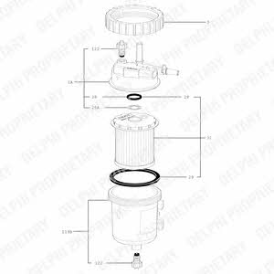 Delphi 6350120 Fuel filter 6350120