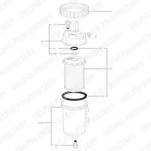 Delphi 6350170 Fuel filter 6350170