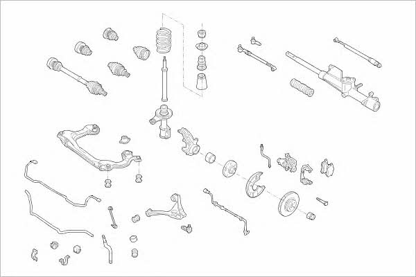 Delphi AUDI-01138-F Wheel suspension AUDI01138F