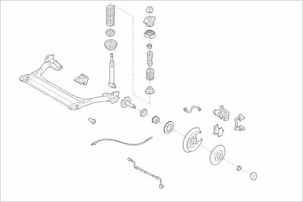 Delphi AUDI-08354-R Wheel suspension AUDI08354R AUDI08354R Delphi Wheel suspension