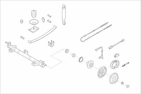 OPEL07323R Delphi Wheel suspension