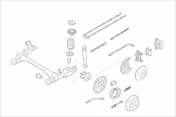  OPEL-10166-R Wheel suspension OPEL10166R