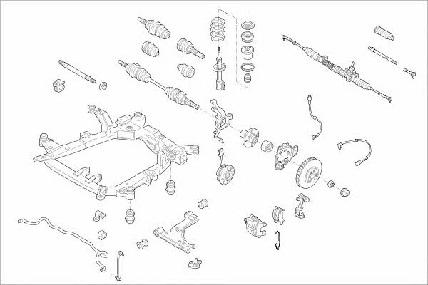 OPEL13365F Delphi Wheel suspension
