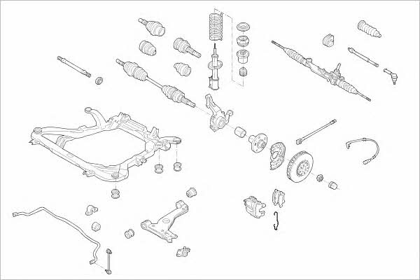  OPEL-15318-F Wheel suspension OPEL15318F