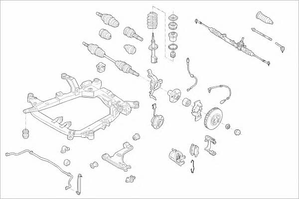 OPEL15333F Delphi Wheel suspension