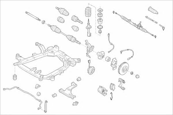 OPEL15931F Delphi Wheel suspension