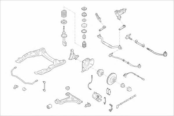 OPEL16496F Delphi Wheel suspension