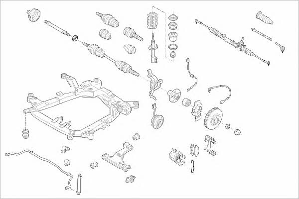 OPEL16579F Delphi Wheel suspension