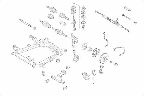 OPEL16736F Delphi Wheel suspension