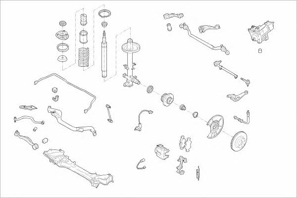  BMW-00254-F Wheel suspension BMW00254F