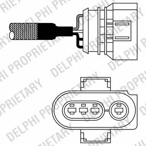 Delphi ES10403-12B1 Lambda sensor ES1040312B1