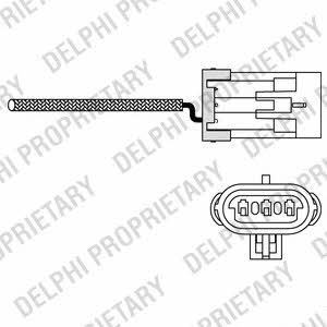 Delphi ES10988-12B1 Lambda sensor ES1098812B1