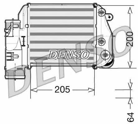 DENSO DIT02025 Intercooler, charger DIT02025