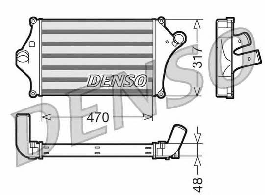 DENSO DIT45001 Intercooler, charger DIT45001