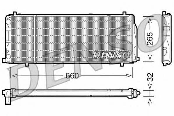 DENSO DRM02004 Radiator, engine cooling DRM02004