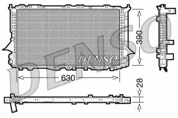DENSO DRM02005 Radiator, engine cooling DRM02005