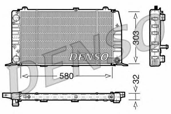 DENSO DRM02010 Radiator, engine cooling DRM02010