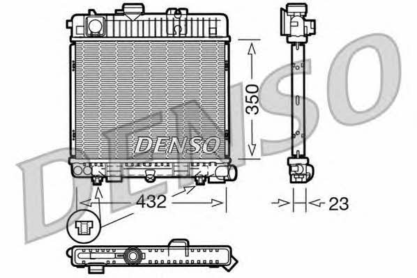 DENSO DRM05025 Radiator, engine cooling DRM05025