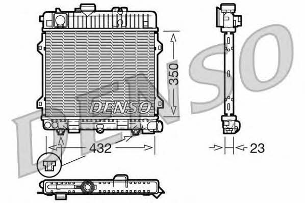 DENSO DRM05028 Radiator, engine cooling DRM05028