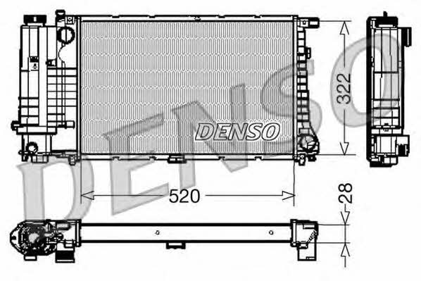 DENSO DRM05045 Radiator, engine cooling DRM05045