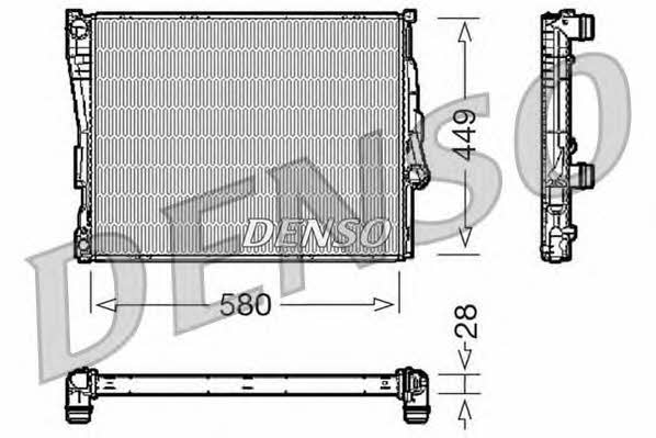 Car radiator BMW Z4: DRM05069 DENSO Engine cooling radiator