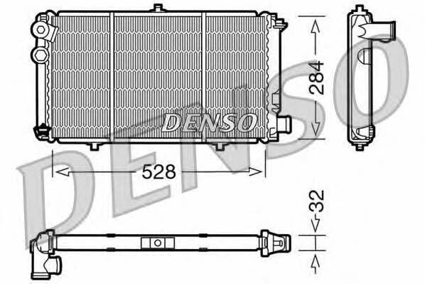 DENSO DRM07001 Radiator, engine cooling DRM07001