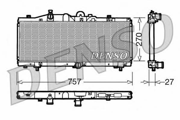 DENSO DRM09010 Radiator, engine cooling DRM09010