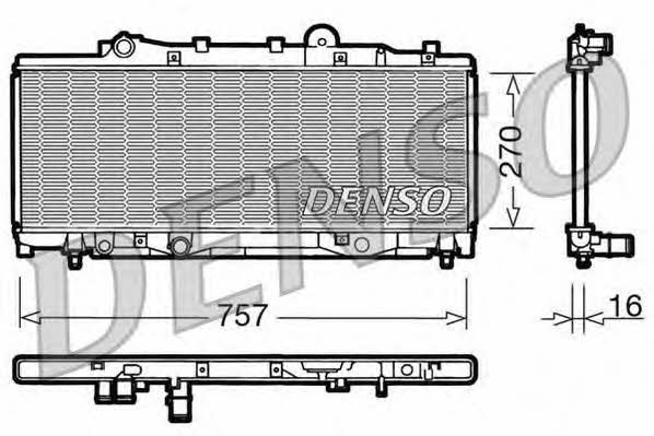 DENSO DRM09090 Radiator, engine cooling DRM09090