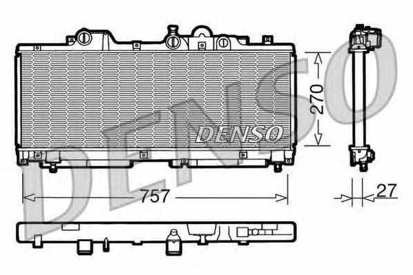 DENSO DRM09091 Radiator, engine cooling DRM09091
