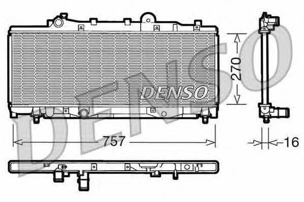 DENSO DRM09092 Radiator, engine cooling DRM09092