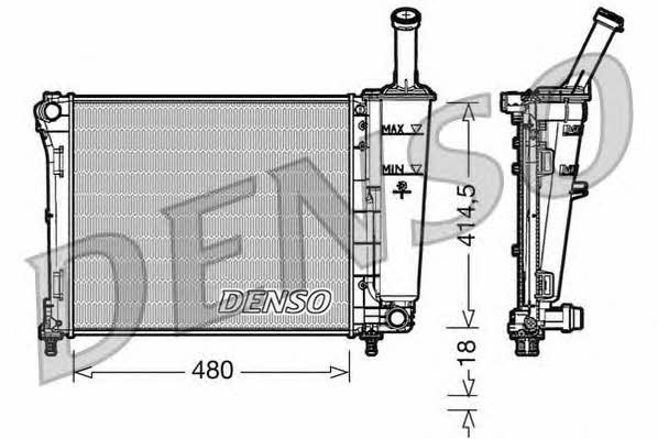 DENSO DRM09161 Radiator, engine cooling DRM09161