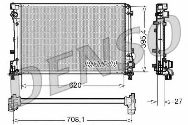 DRM09163 DENSO Engine cooling radiator