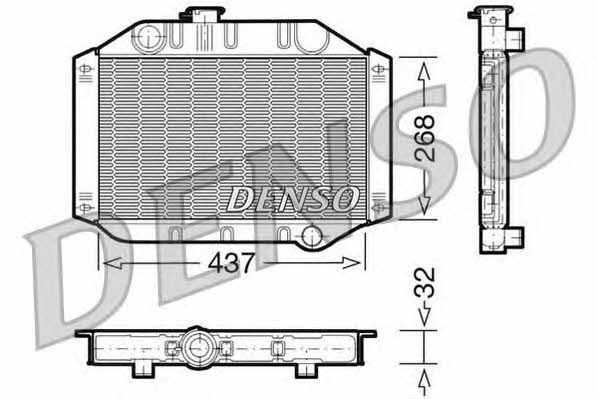 DENSO DRM10010 Radiator, engine cooling DRM10010