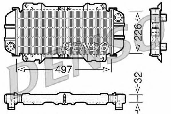 DENSO DRM10015 Radiator, engine cooling DRM10015