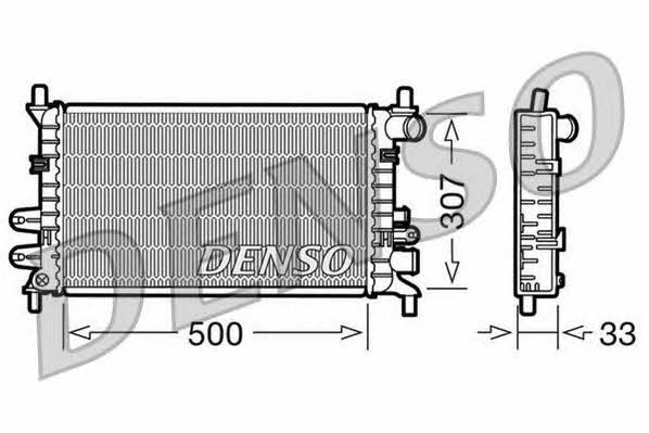 DENSO DRM10027 Radiator, engine cooling DRM10027