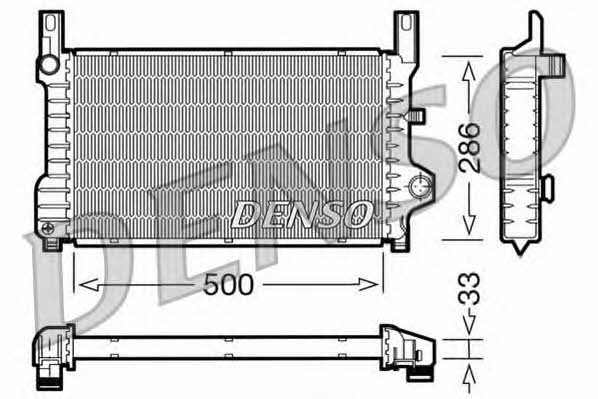 DENSO DRM10036 Radiator, engine cooling DRM10036