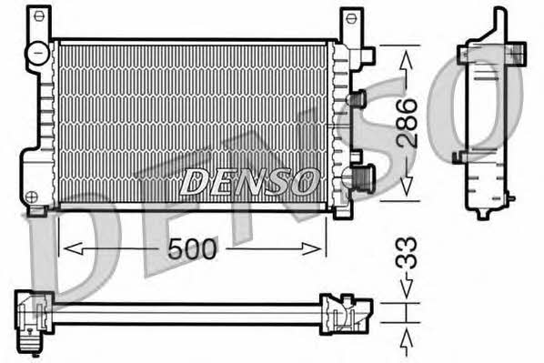 DENSO DRM10037 Radiator, engine cooling DRM10037