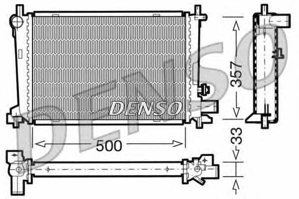 DENSO DRM10039 Radiator, engine cooling DRM10039