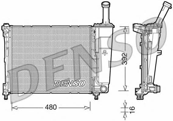 DENSO DRM13016 Radiator, engine cooling DRM13016
