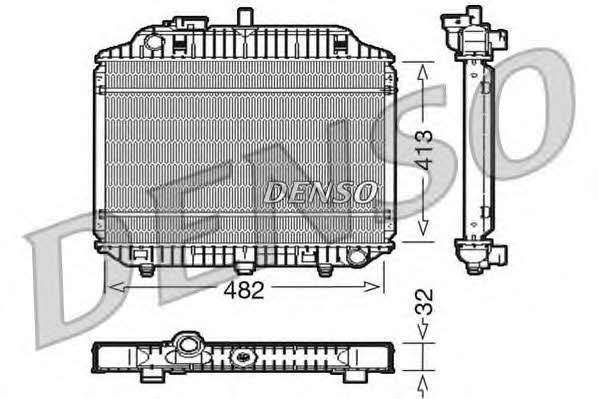 DENSO DRM17010 Radiator, engine cooling DRM17010