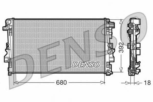 DENSO DRM17012 Radiator, engine cooling DRM17012