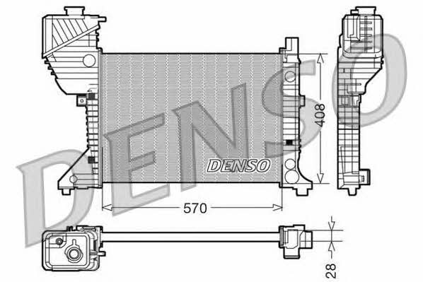 DENSO DRM17016 Radiator, engine cooling DRM17016