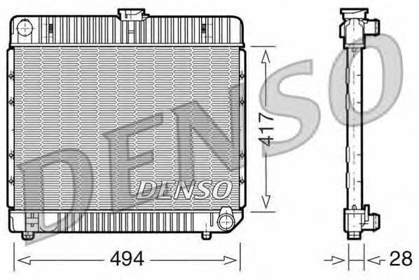 DENSO DRM17020 Radiator, engine cooling DRM17020