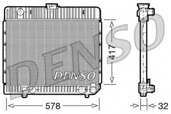 DENSO DRM17024 Radiator, engine cooling DRM17024