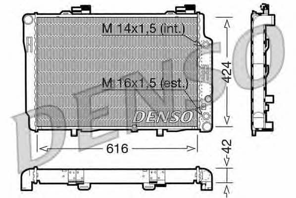 DENSO DRM17073 Radiator, engine cooling DRM17073