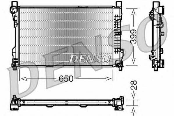 DENSO DRM17080 Radiator, engine cooling DRM17080