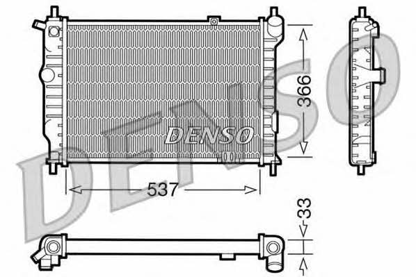 DENSO DRM20010 Radiator, engine cooling DRM20010
