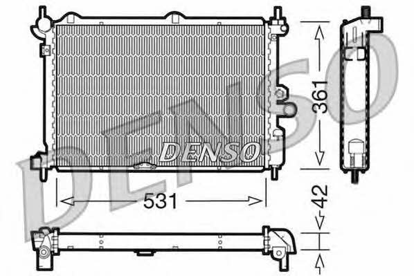 DENSO DRM20014 Radiator, engine cooling DRM20014